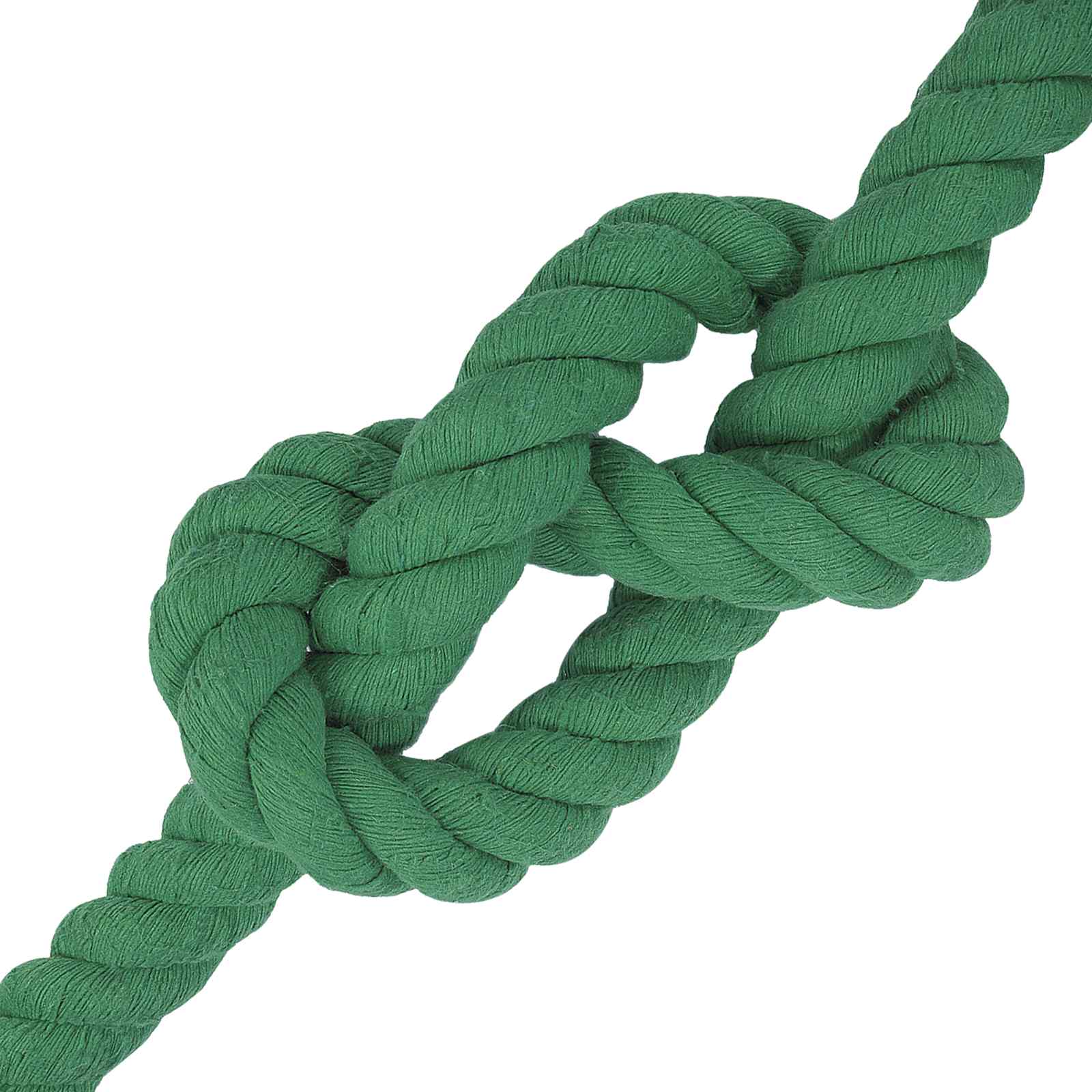 Corda de algodão 50 mm 10 m verde 100% algodão