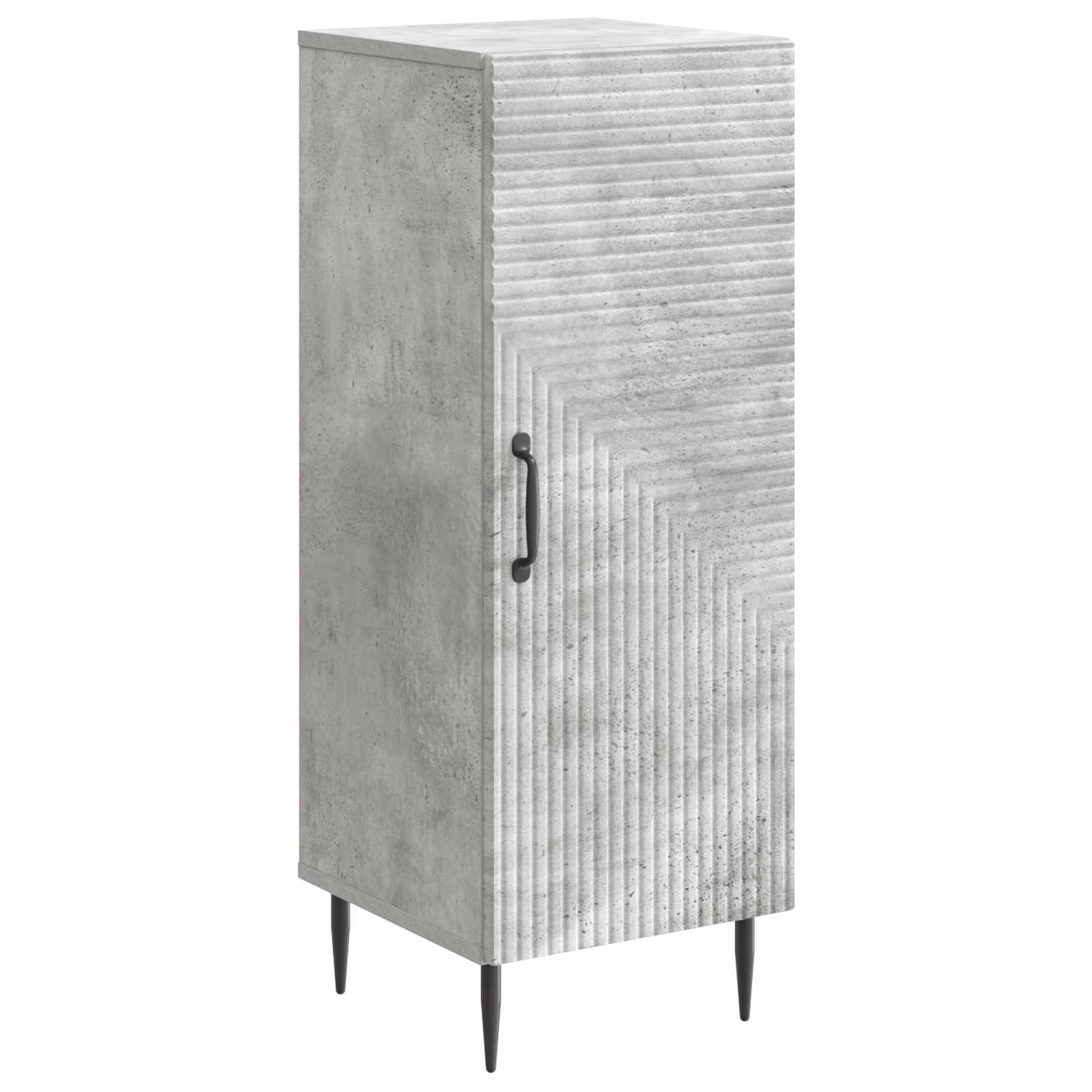 Buffet cinzento cimento 33 x 34,5 x 89,5 cm
