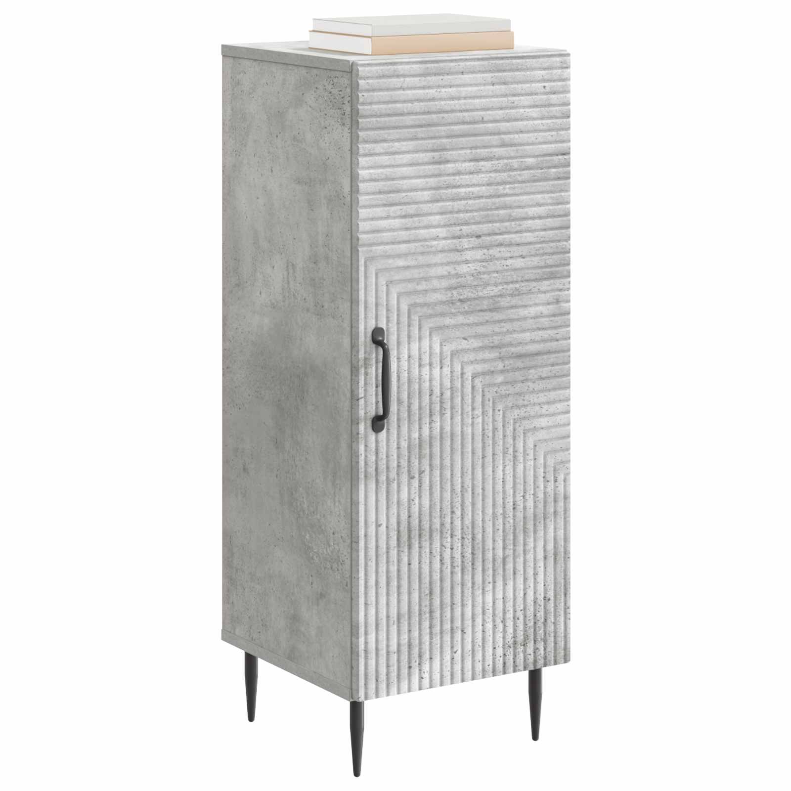 Buffet cinzento cimento 33 x 34,5 x 89,5 cm
