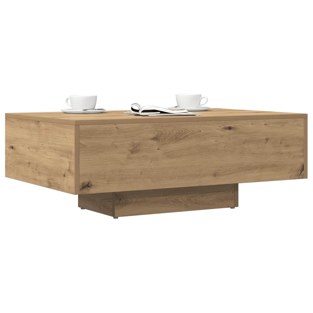 Mesa de centro 85x55x31 cm deriv. madeira carvalho artisiano