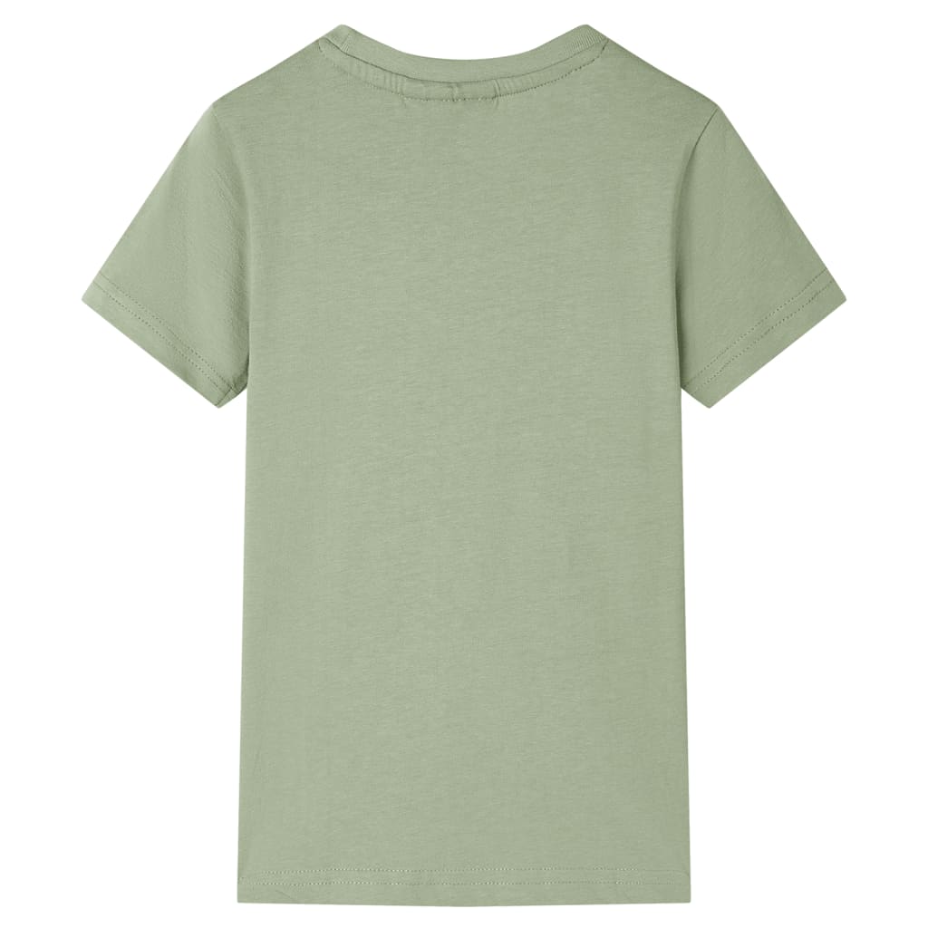 T-shirt infantil caqui-claro 116