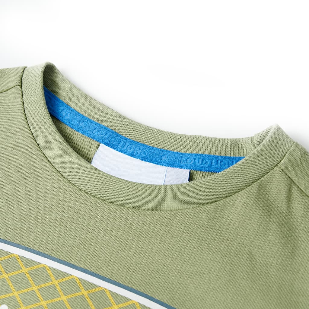 T-shirt infantil caqui-claro 116