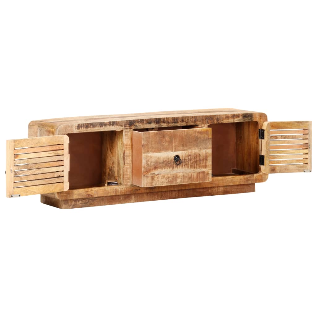 Móvel de TV 120x30x40 cm madeira de mangueira áspera