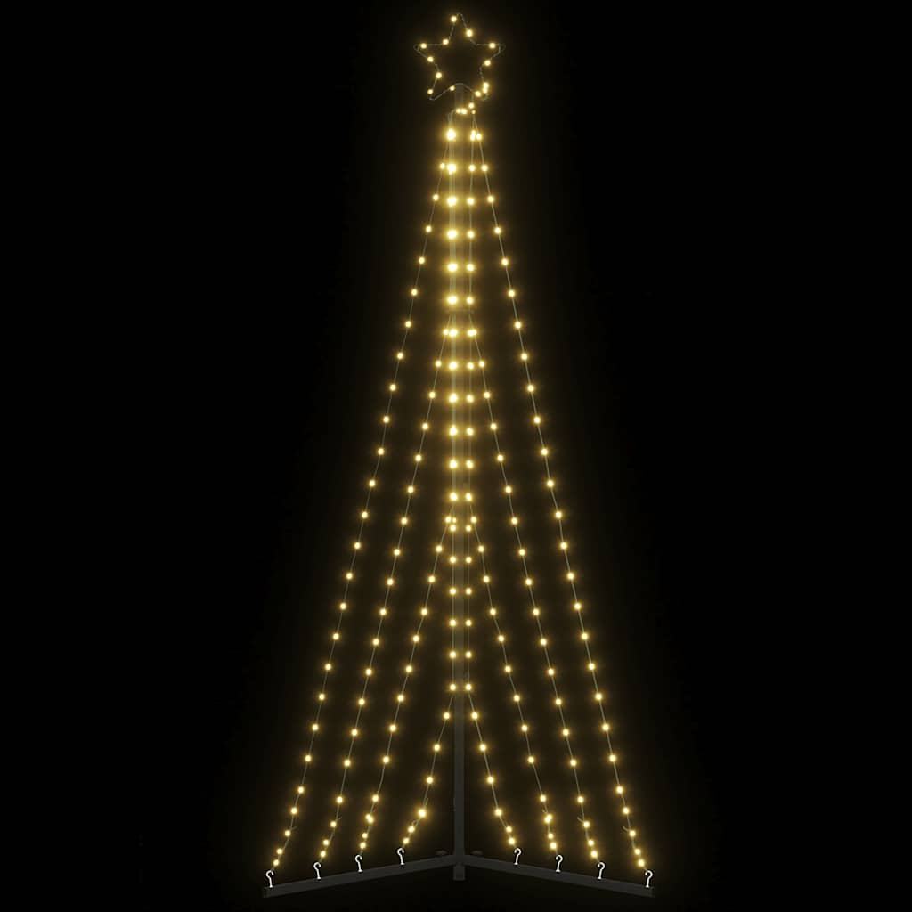 LED árvore de natal 339 leds branco quente 187 cm