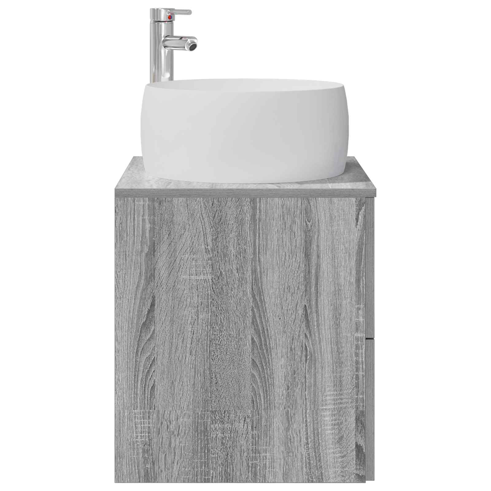 Vaidade com pia suspensa sonoma cinzento 49,5 x 44,5 x 66 cm