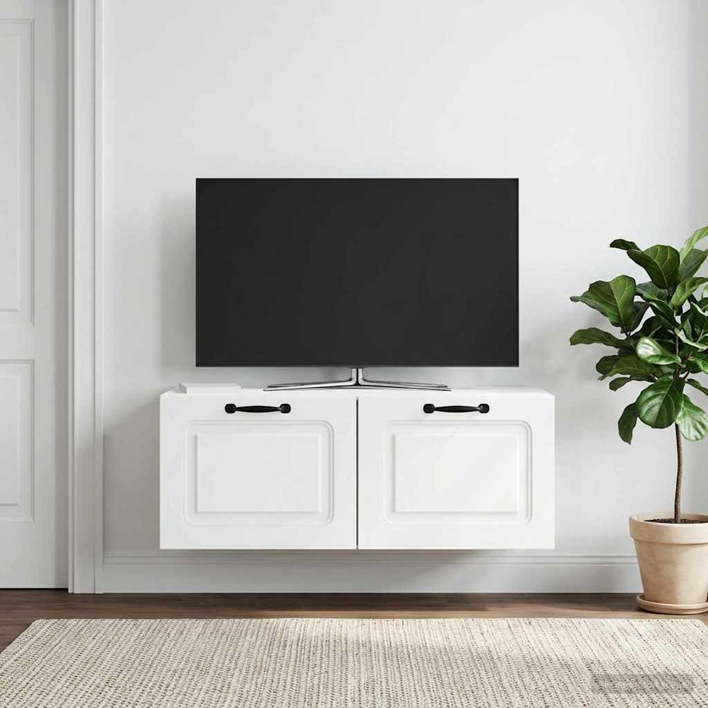 Gabinete de TV de parede branco 78,5 x 31 x 30 cm