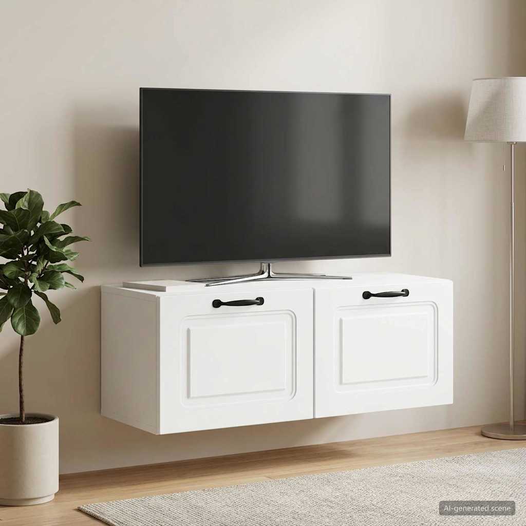 Gabinete de TV de parede branco 78,5 x 31 x 30 cm