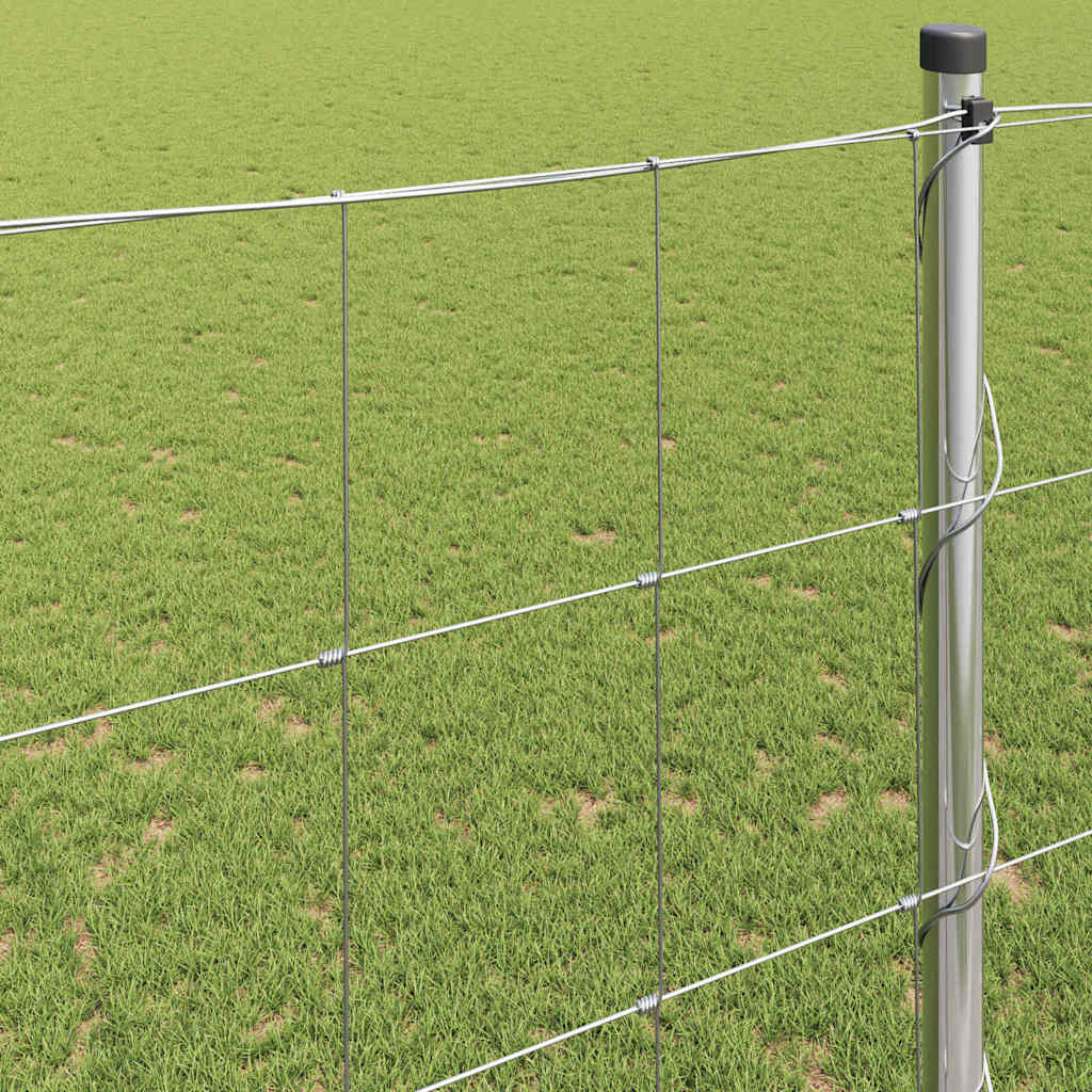 Cerca de campo prateado