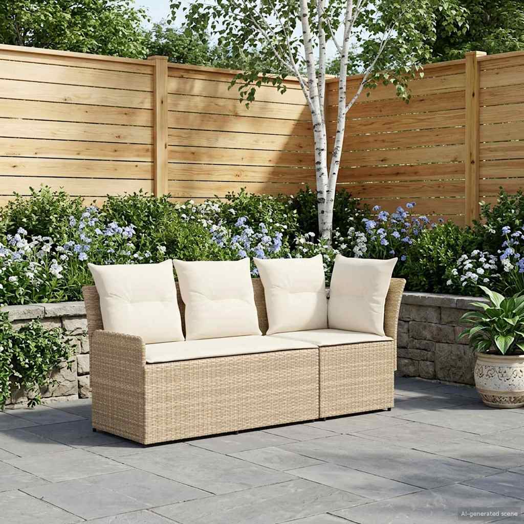 Sofá de braços para jardim com sofá de canto 2 peça