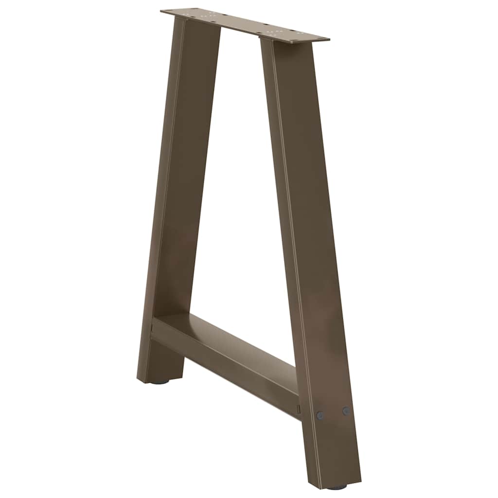 Pés de mesa de jantar em formato a, 2 peças, 70x(72-73) cm, aço