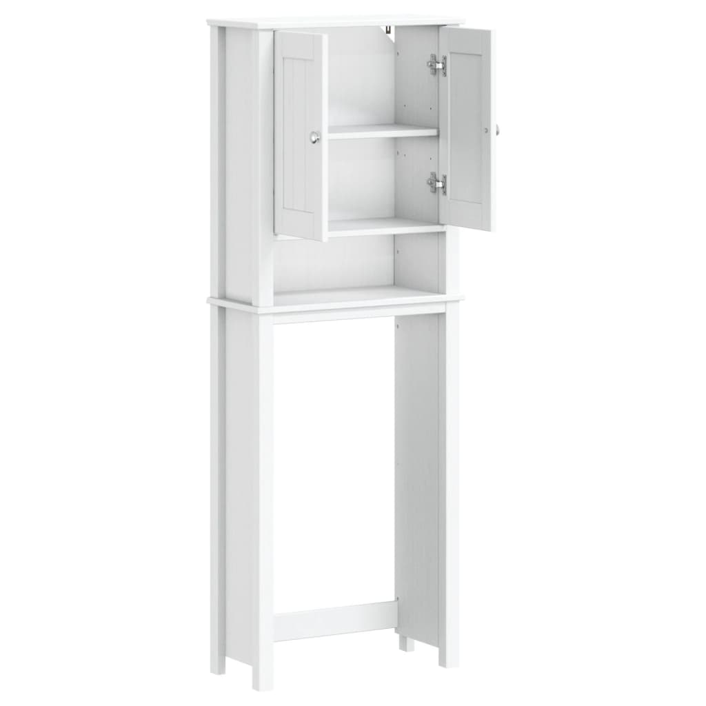 Móvel de sanita berg 60x27x164,5 cm madeira maciça branco
