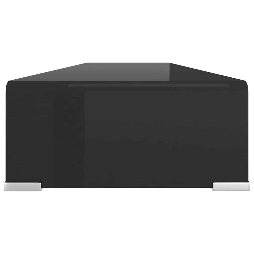 Suporte de TV/monitores em vidro preto 120x30x13 cm