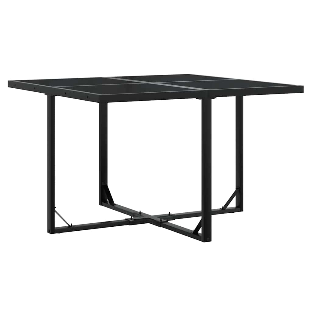 5 Pcs conjunto de jantar p/ jardim vime PE preto