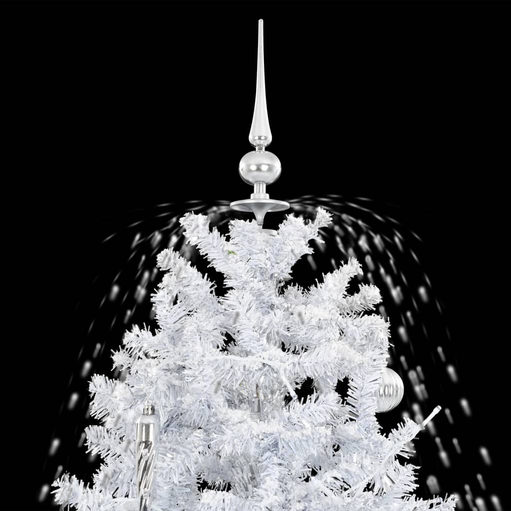 Árvore de natal c/ neve base formato guarda-chuva 190 cm branco