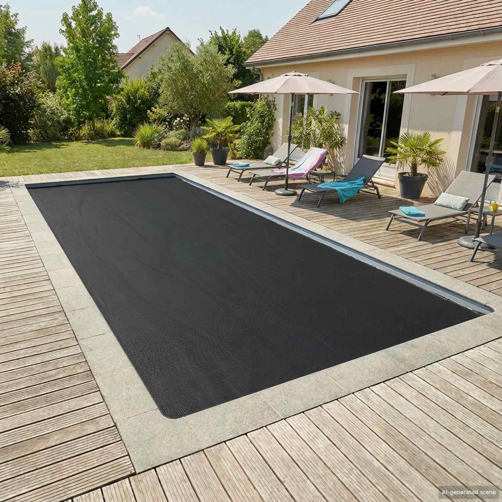 Capa de piscina solar alta qualidade 1000 x 600 cm, 200 μm