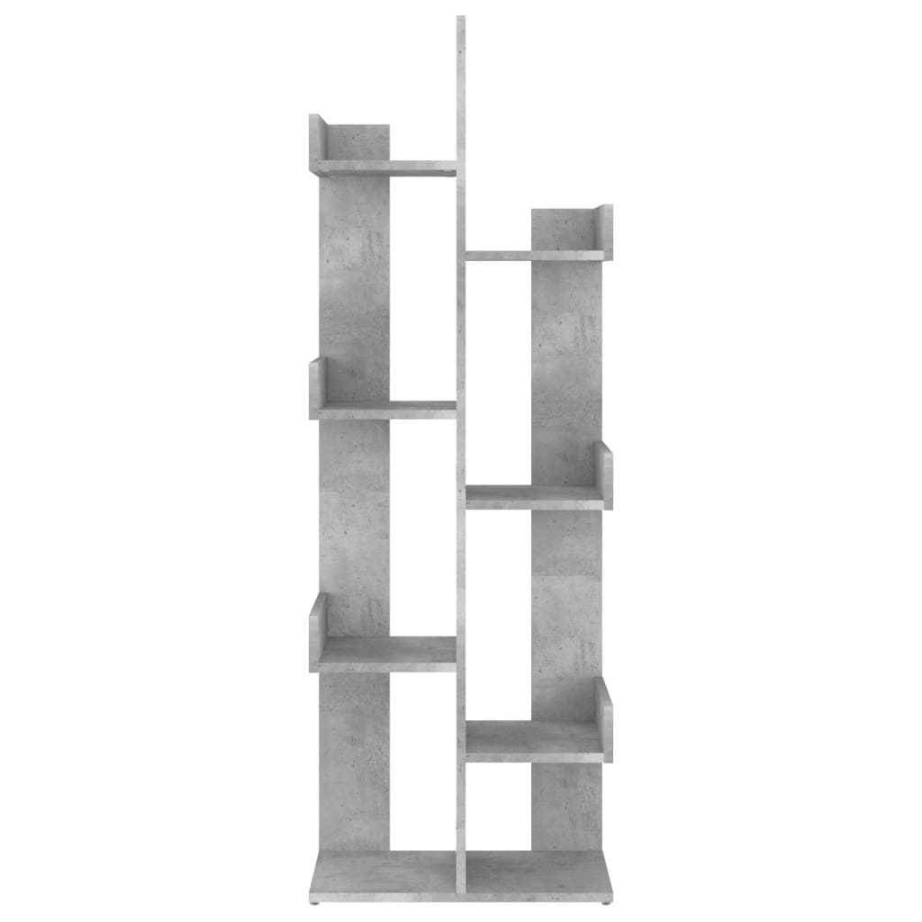 Estante 48x25,5x140 cm derivados de madeira cinzento cimento