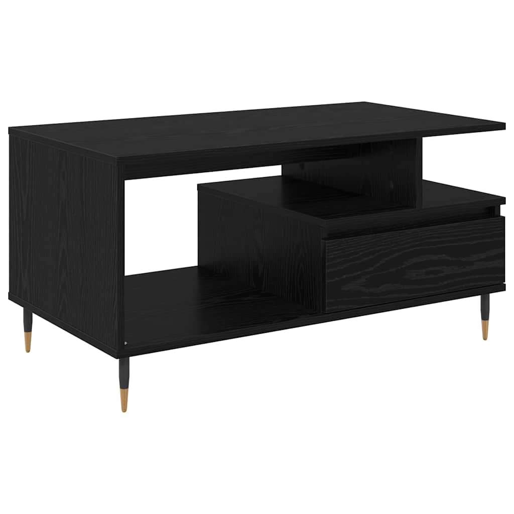 Mesa de centro carvalho preto 90 x 49 x 45 cm