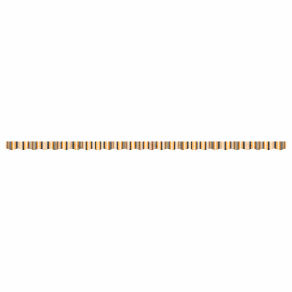 Tecido de substituição para sanefa de toldo 600 cm riscas amarelo/cinzento