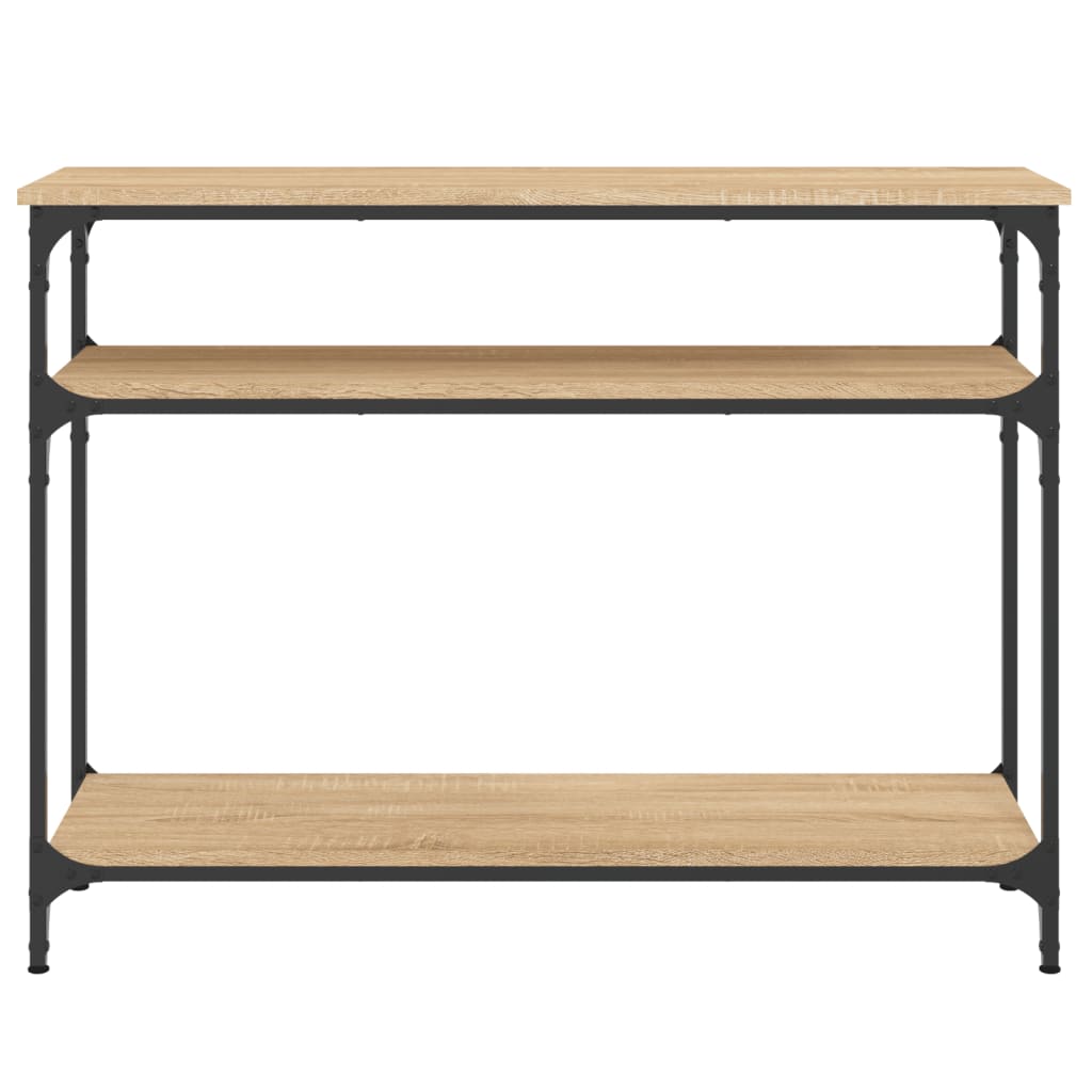 Mesa consola 100x29x75 cm derivados de madeira carvalho sonoma