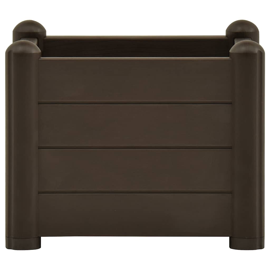 Canteiro elevado para jardim PP 43x43x35 cm moca
