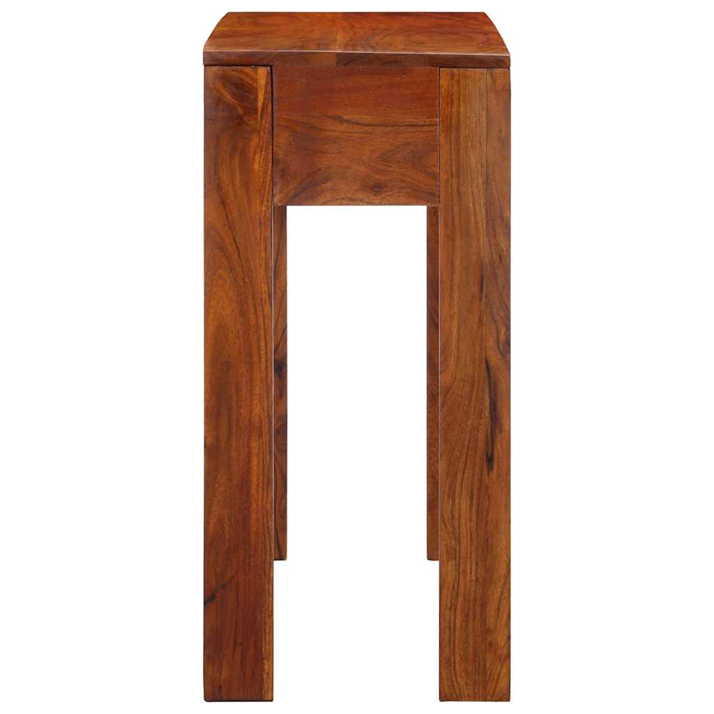 Mesa de consola 80x35x75 cm madeira maciça acácia