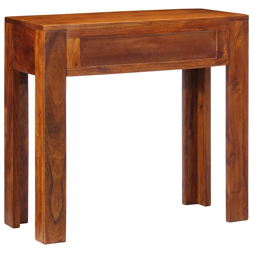 Mesa de consola 80x35x75 cm madeira maciça acácia