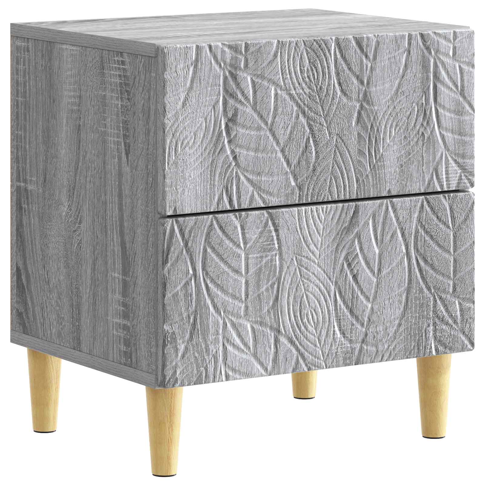 Mesa-de-cabeceira sonoma cinzento 43 x 34,5 x 48 cm