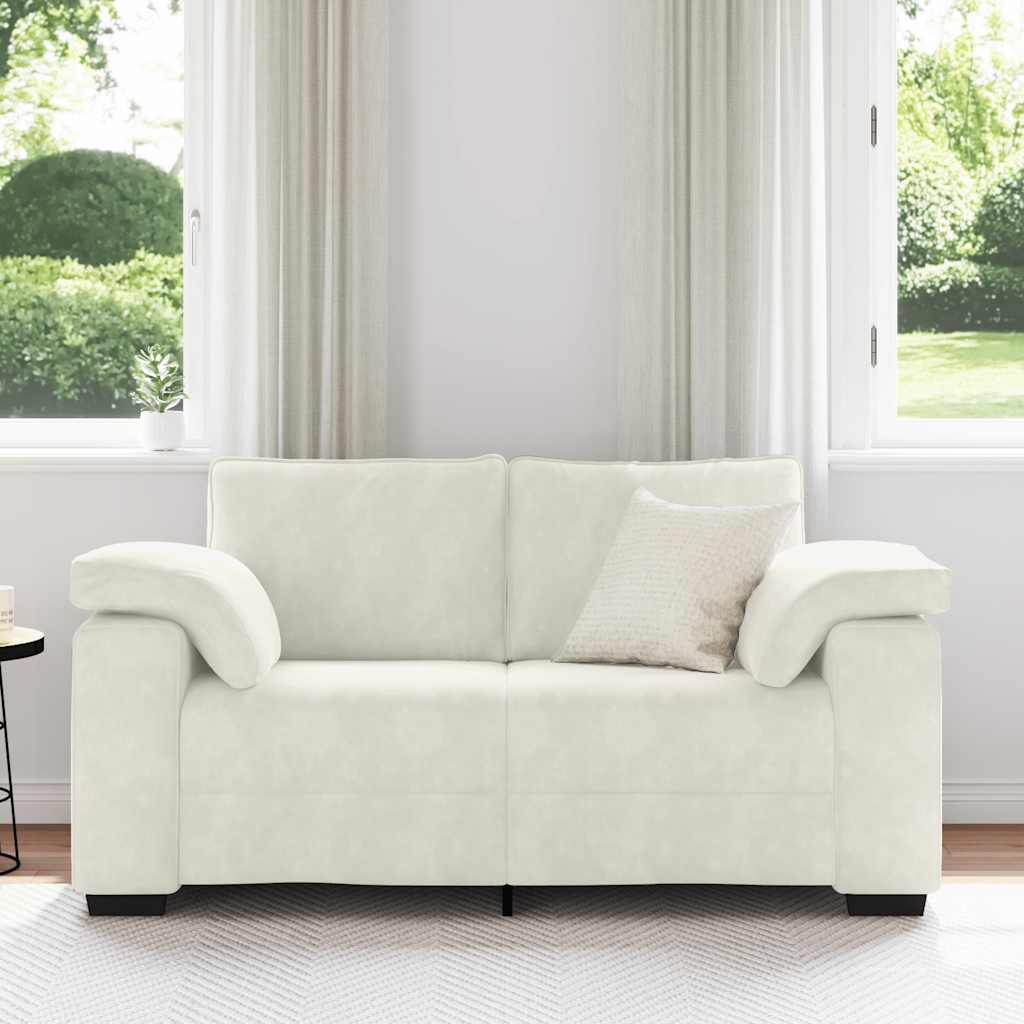 Sofá-luvas 160x77x82 cm veludo creme