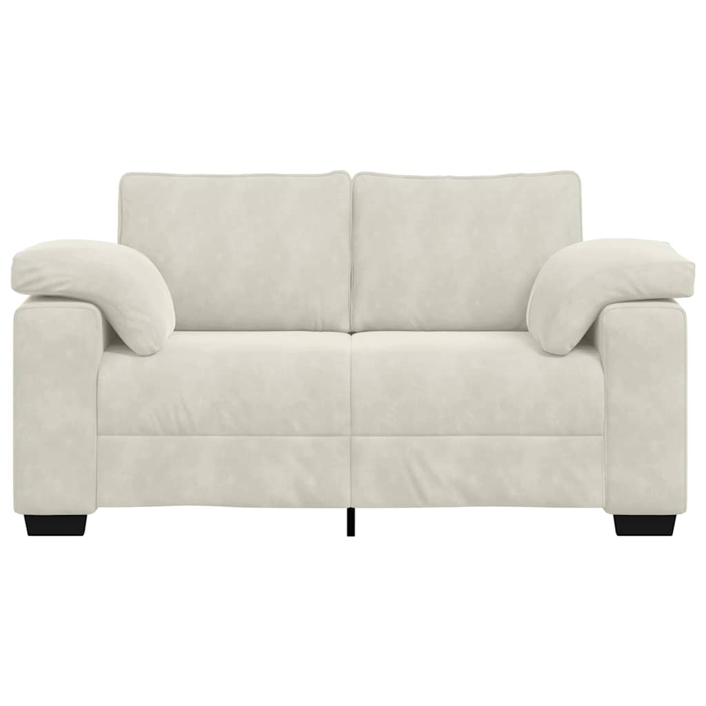Sofá-luvas 160x77x82 cm veludo creme