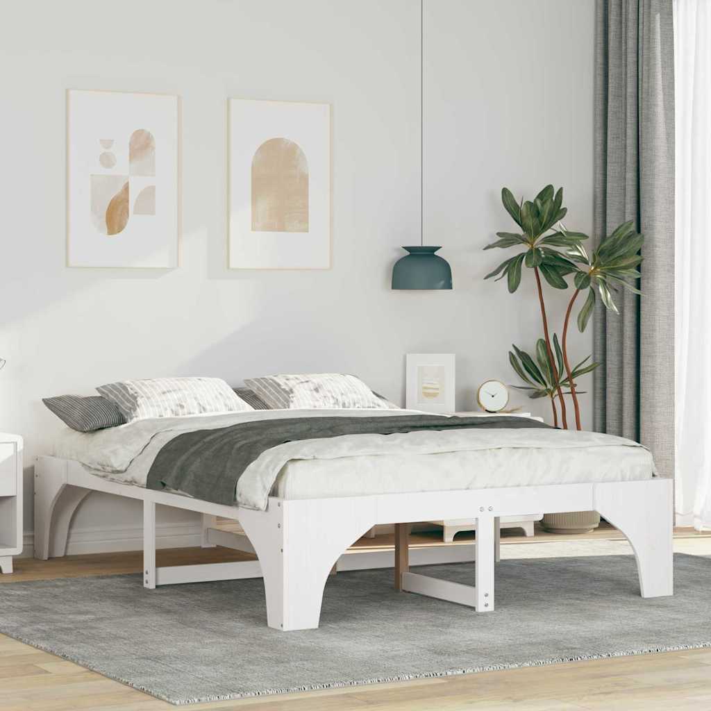 Estrutura da cama branco 150 x 200 cm