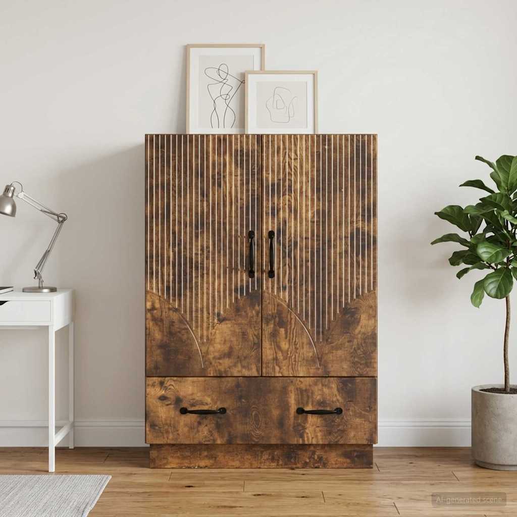 Buffet carvalho fumado 66 x 34,5 x 92 cm derivados de madeira