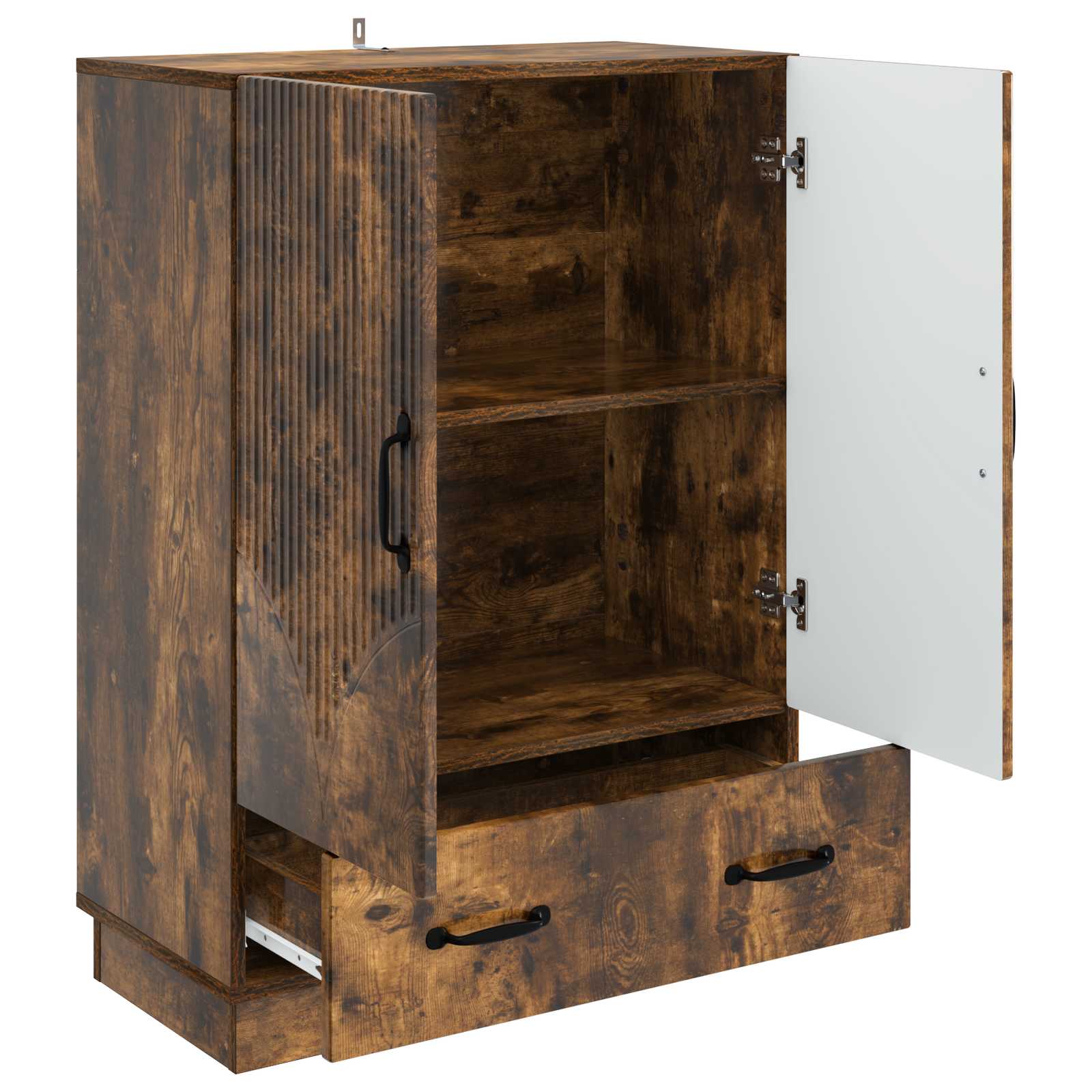 Buffet carvalho fumado 66 x 34,5 x 92 cm derivados de madeira