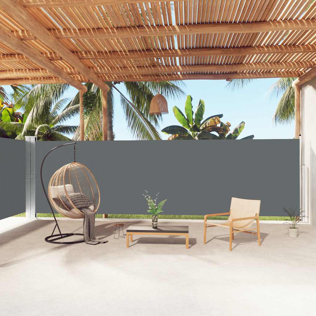 Toldo lateral retrátil 180x1000 cm antracite