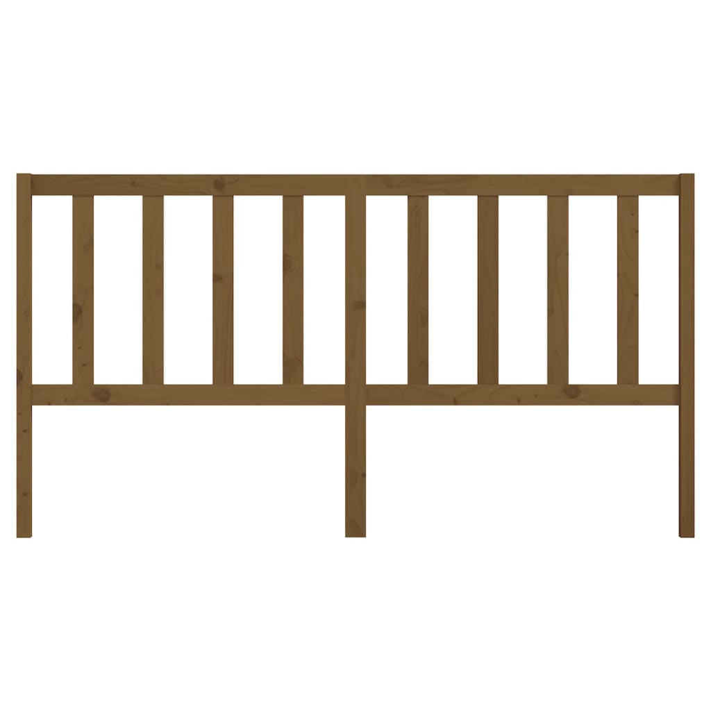 Cabeceira de cama 206x4x100 cm pinho maciço castanho mel