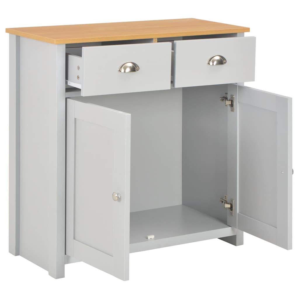 Aparador 79x35x81 cm cinzento