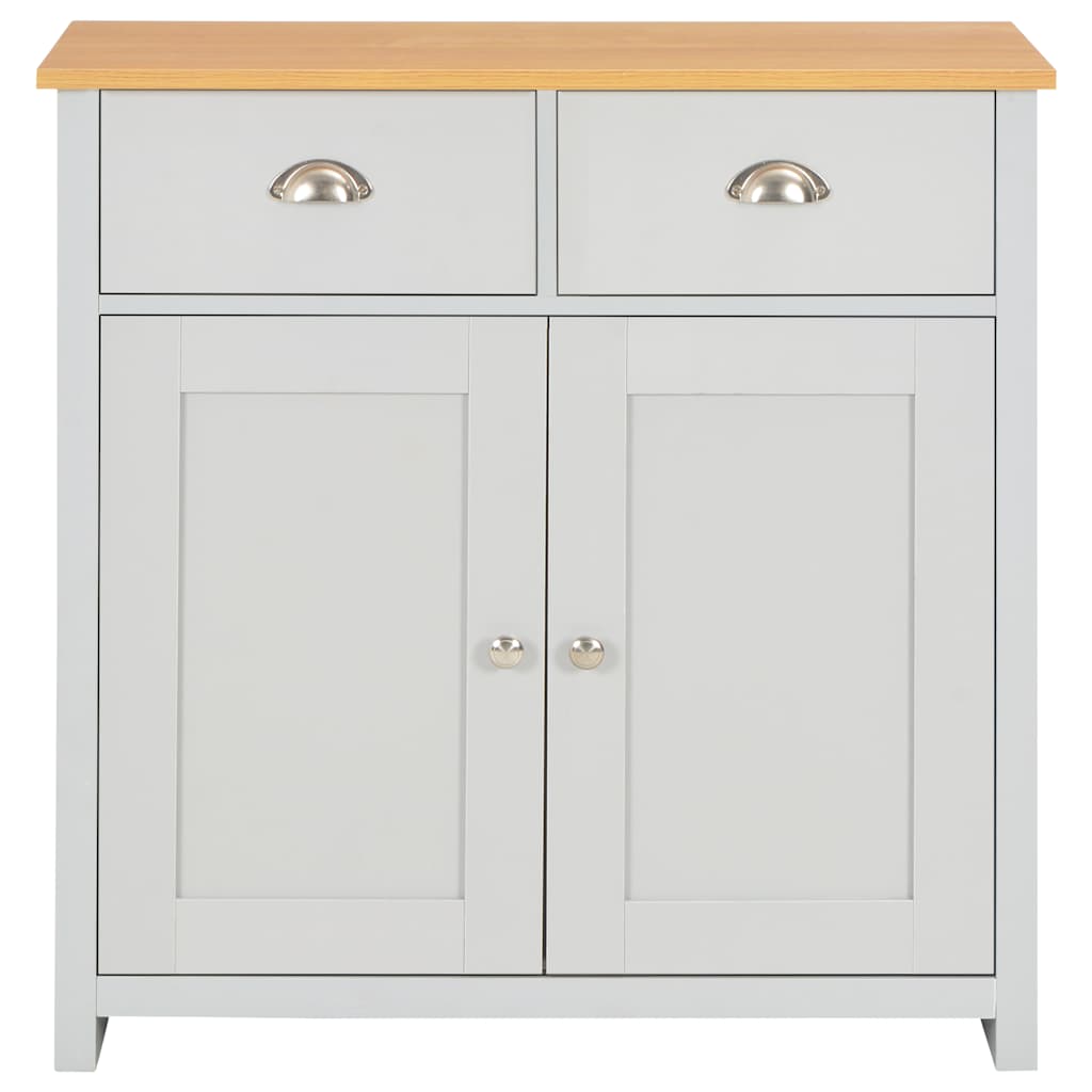 Aparador 79x35x81 cm cinzento