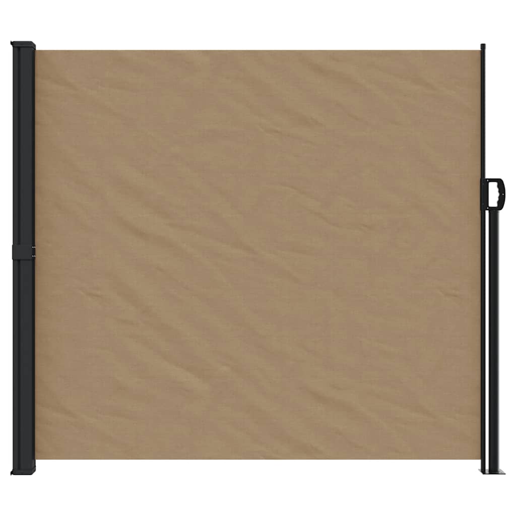Toldo lateral retrátil 180x300 cm cinzento-acastanhado
