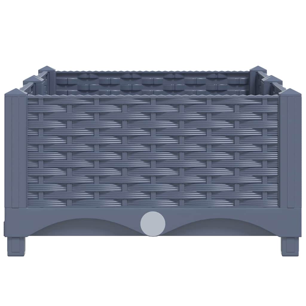 Canteiro elevado 80x40x23 cm polipropileno