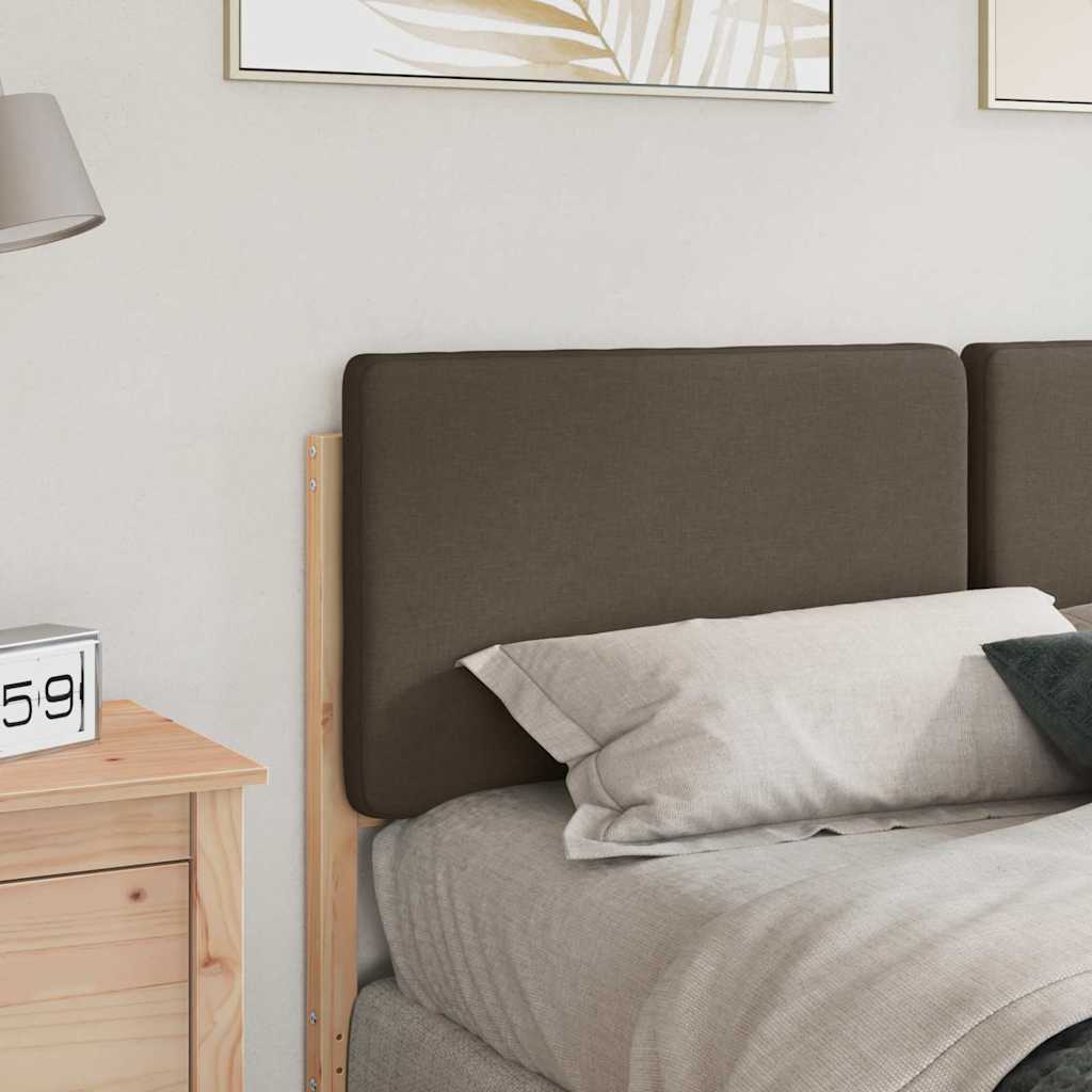 Cabeceira estofada com cabeceira marrom e taupe 120 cm