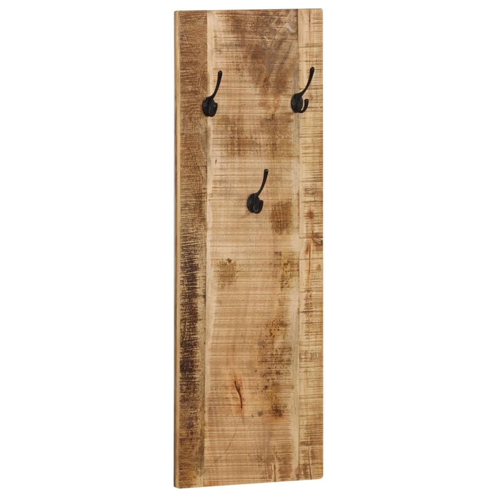 Bengaleiro parede 2 pcs madeira mangueira maciça 36x110x3 cm