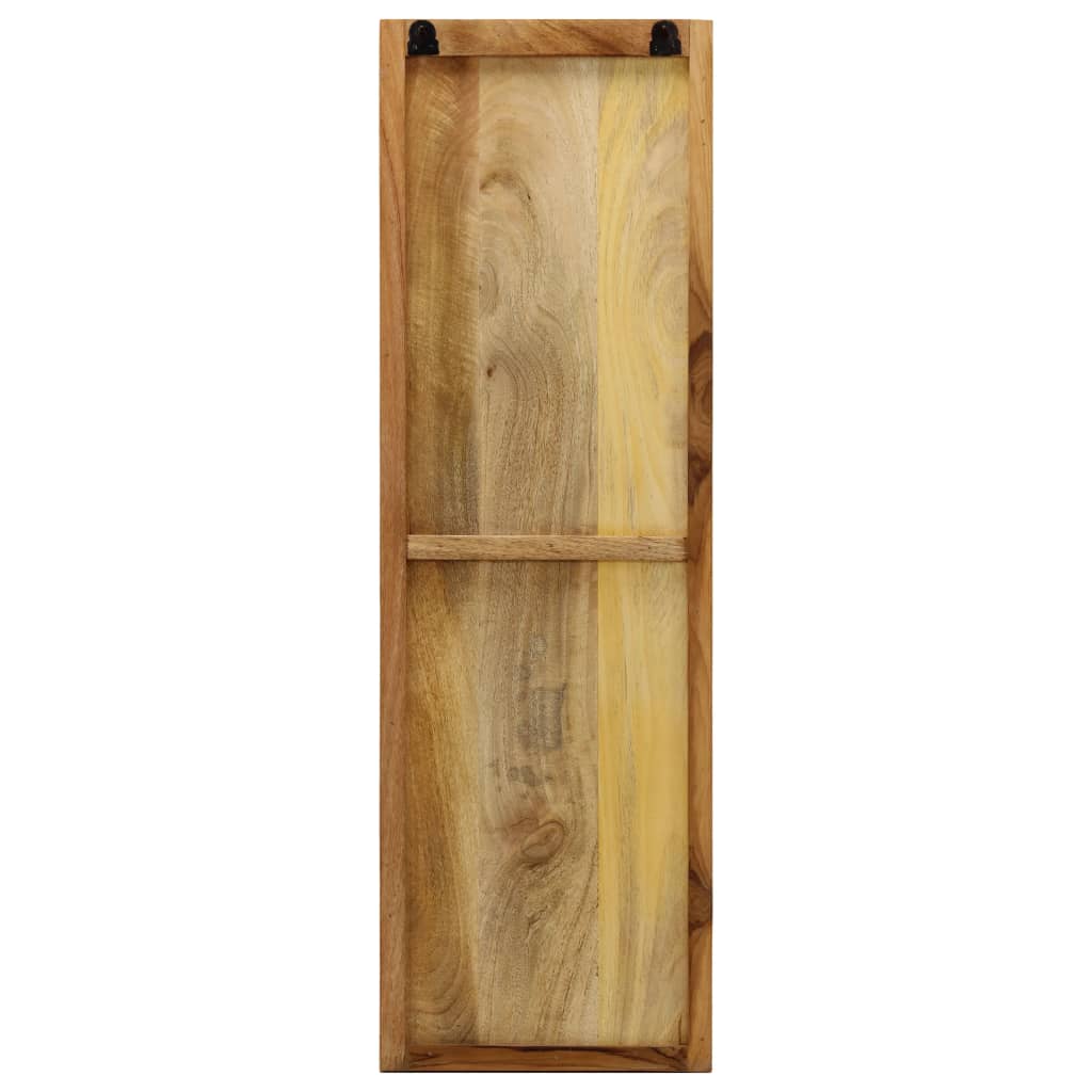 Bengaleiro parede 2 pcs madeira mangueira maciça 36x110x3 cm