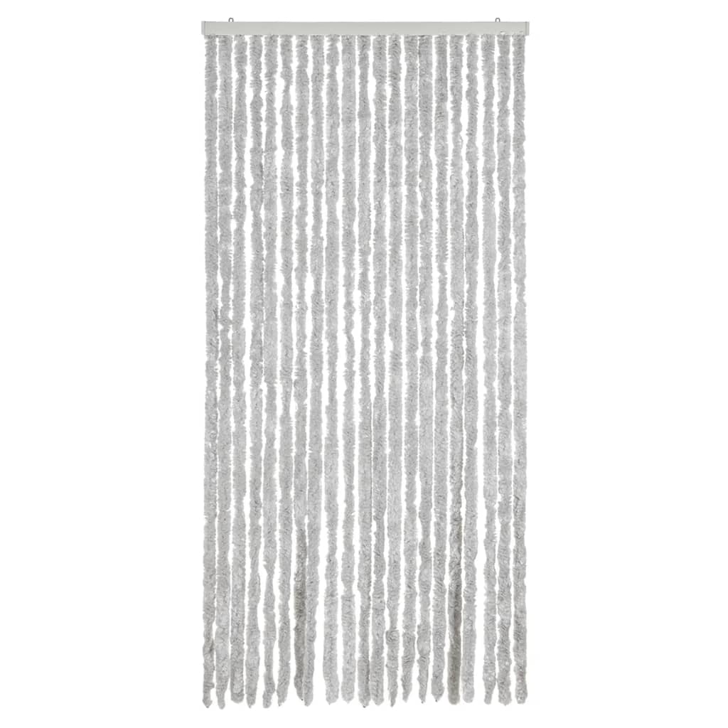 Cortina anti-insetos 90x200 cm chenille cinzento