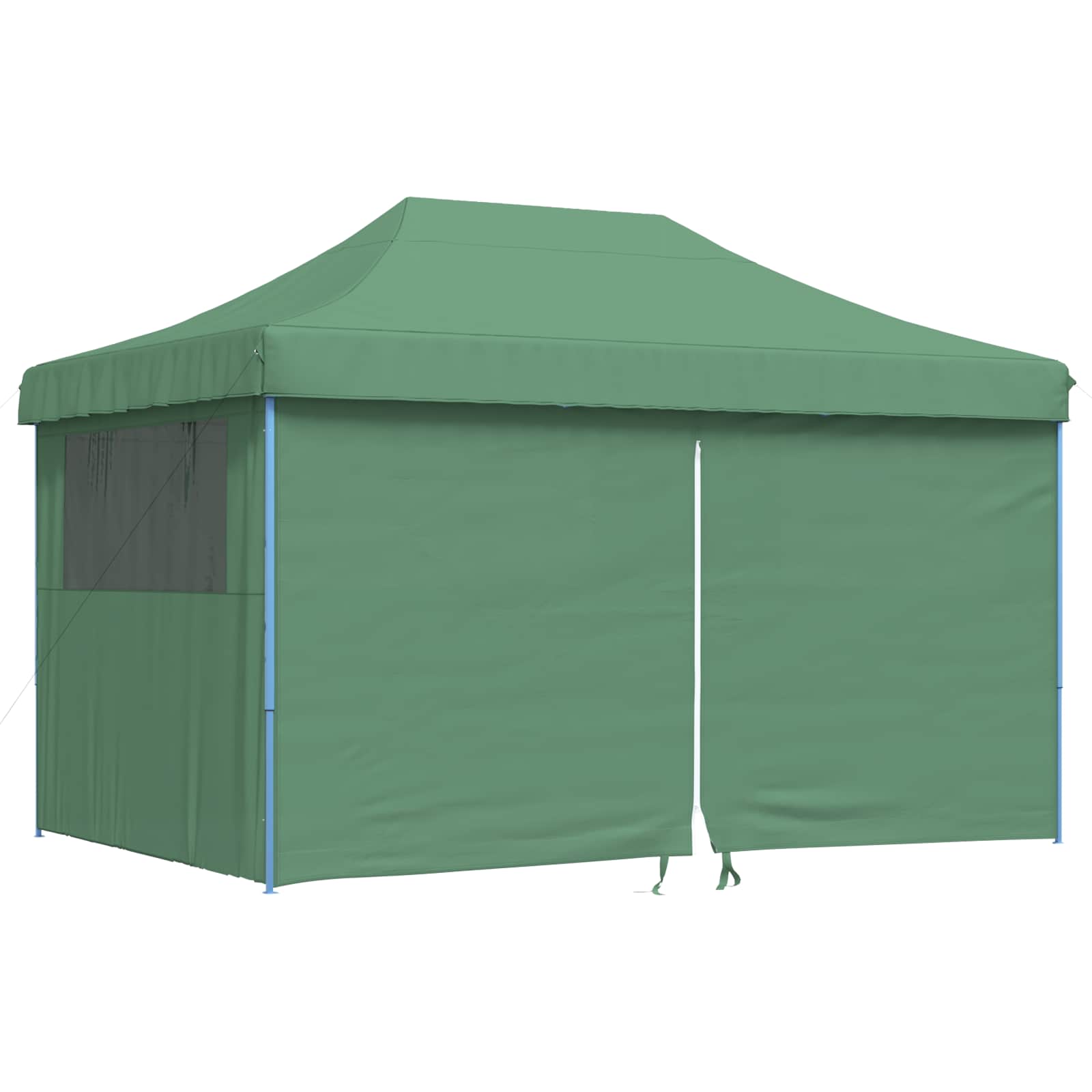 Tenda p/ festas pop-up dobrável com 4 paredes laterais verde
