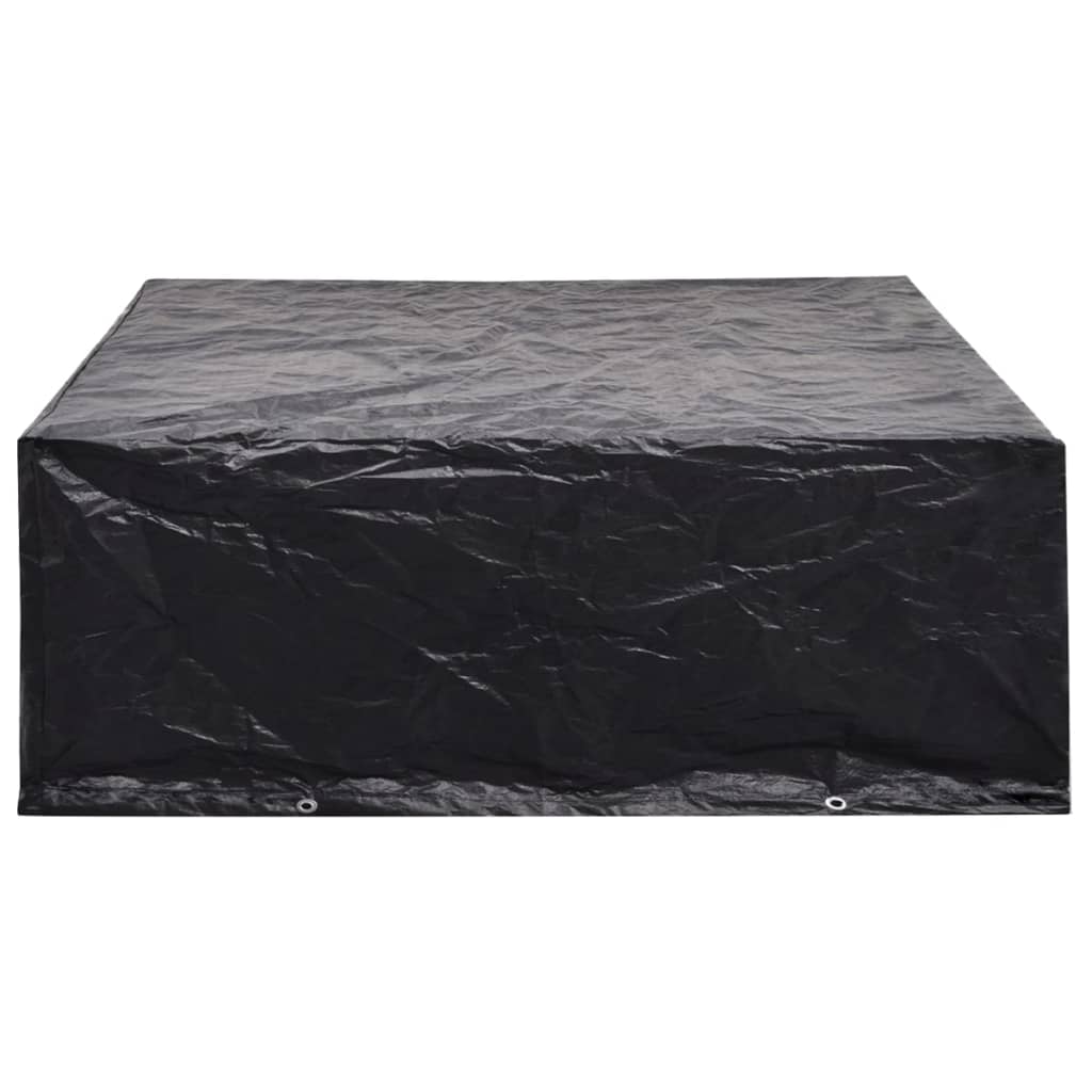 Capas para mobiliário de jardim 2 pcs 8 ilhós 250x210x90 cm
