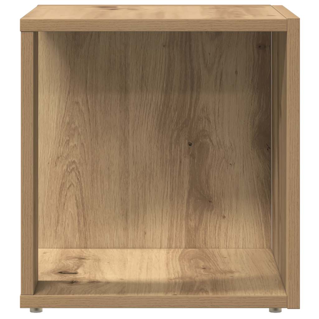 Mesa de apoio 33x33x34 cm derivados madeira carvalho artisiano