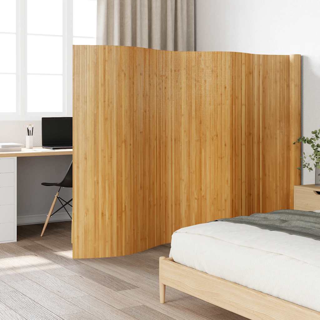 Divisória largura 600 cm altura 165 cm bambu cor natural