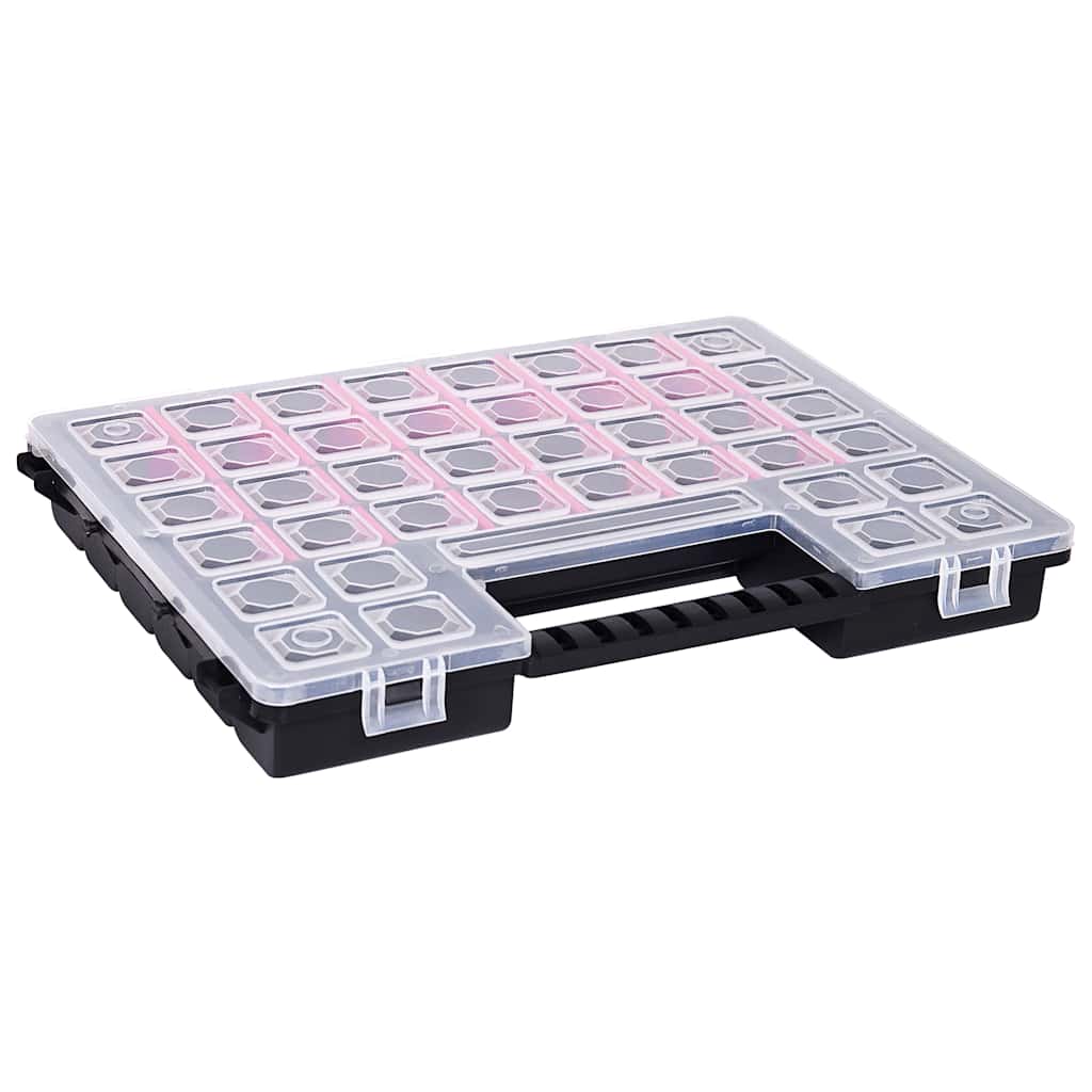 Caixas com divisórias ajustáveis 5 pcs 385x283x50 mm plástico