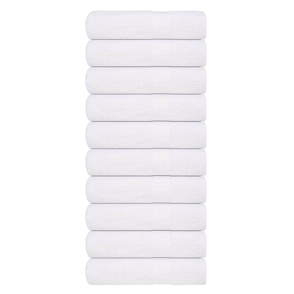 Toalhas de banho frogn 10 pcs 70x140 cm 360 g/m² branco