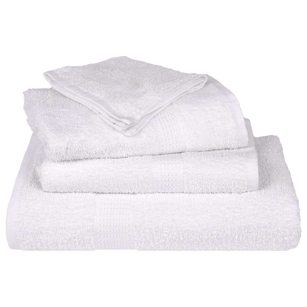 Toalhas de banho frogn 10 pcs 70x140 cm 360 g/m² branco