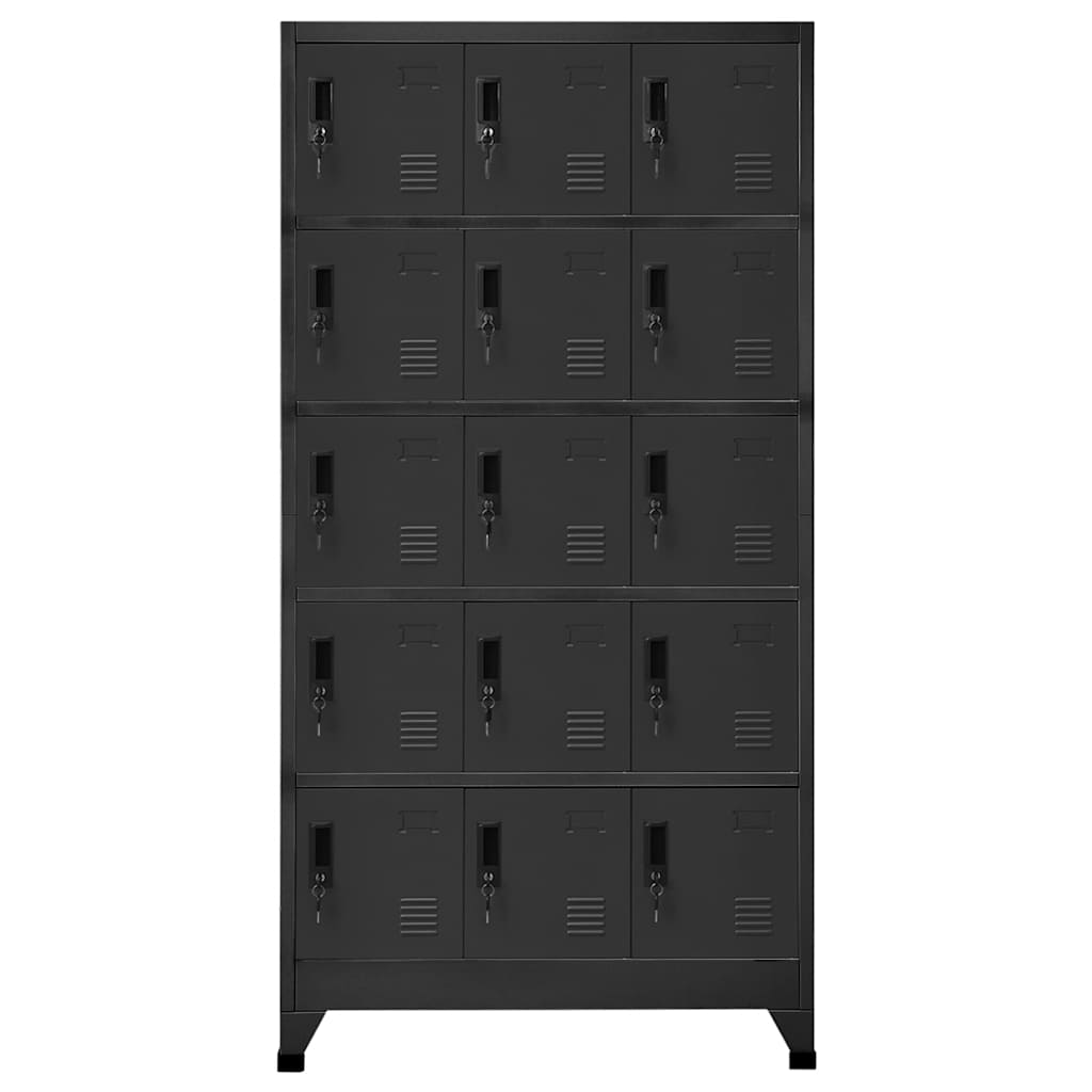 Cacifo 90x40x180 cm aço antracite